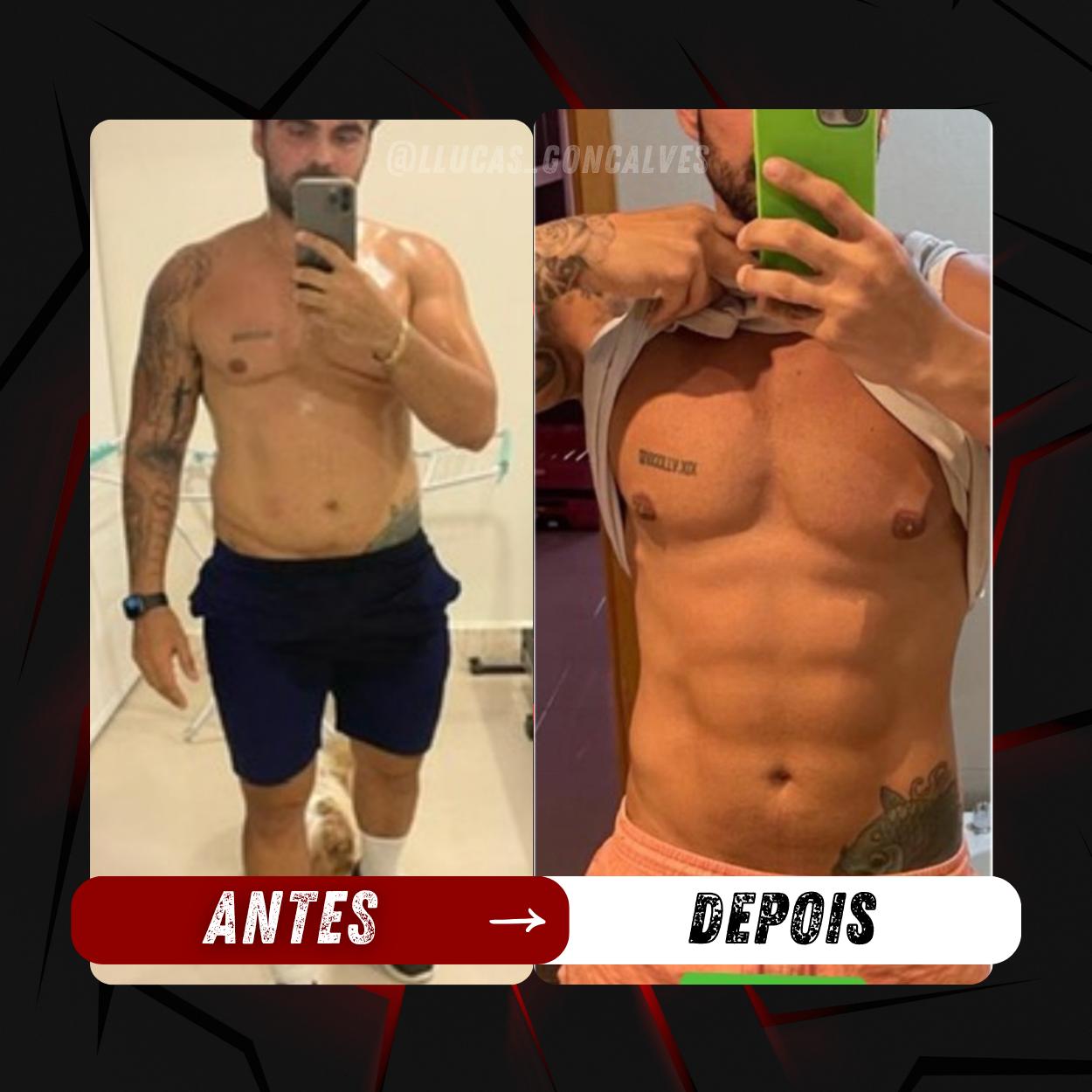 Antes e depois de aluno